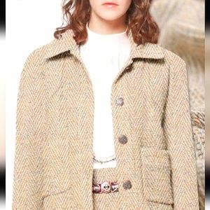 Herringbone Wool Blazer size Small